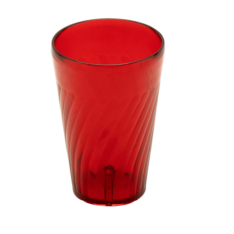 GET Gobelets en plastique incassables et sans BPA Tahiti, 24 onces, bleu (ensemble de 12), 16 oz, Rouge