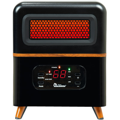 DR. INFRARED HEATER DR-978 Dual Heating Hybrid Portable Infrared Space Heater, 1500W with Remote