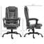 Fauteuil de bureau vibrant à 7 points avec dossier inclinable, gris-1024808786