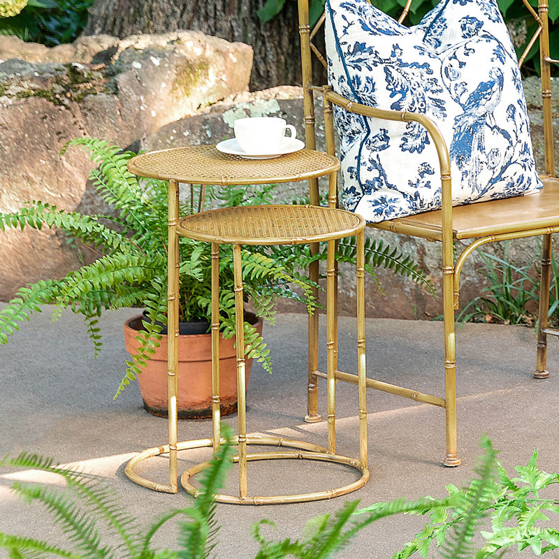 Southern Classic Round Outdoor Side Table , 15.5 " D