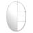 34" Bronze Oval Steel Framed Accent Mirror