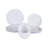 Nustone Melamine Dinnerware Set 12 Piece - Service for 4