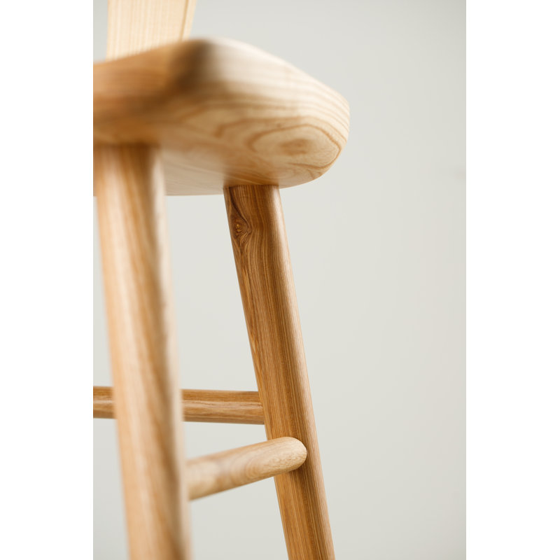 Anvil Chair With Back, Matte Ash, Bar Stool (31” Seat Height)