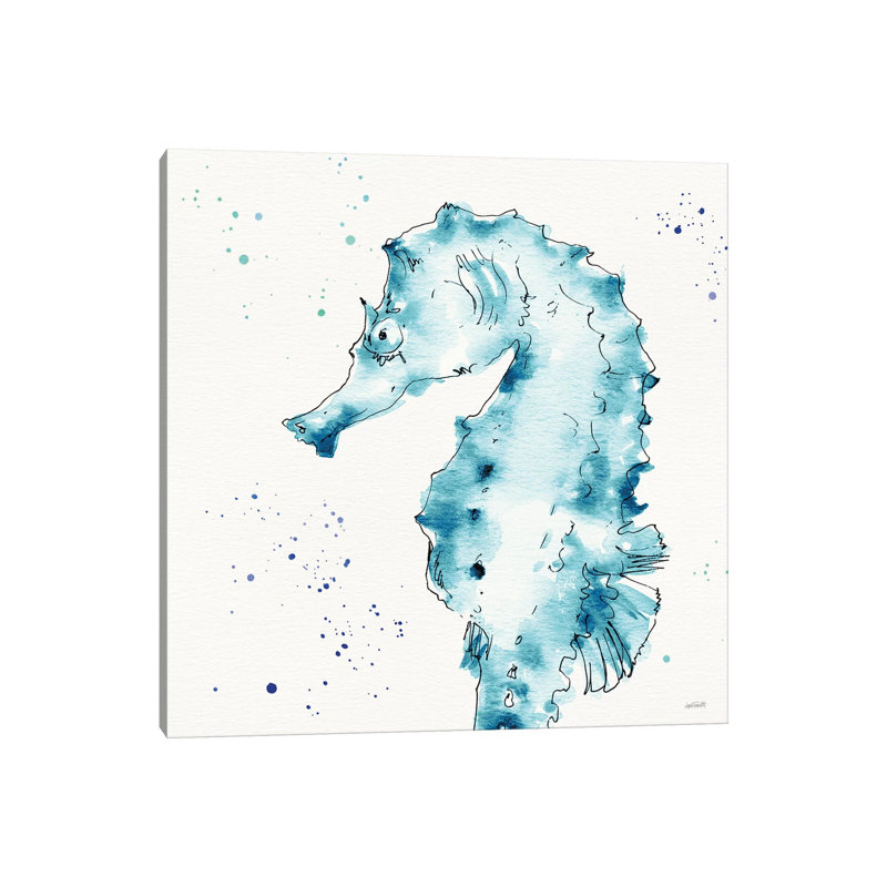 Deep Sea XI Teal by Anne Tavoletti - Wrapped Canvas Gallery-Wrapped Canvas Giclée, 66.04cm H x 66.04cm W x 1.905cm D