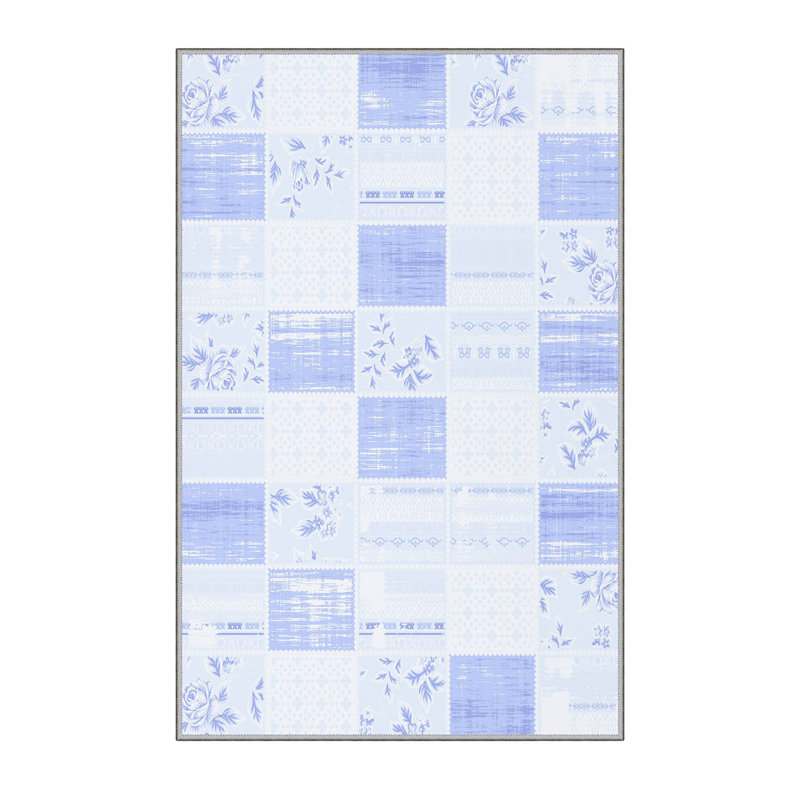 Soft Hall Carpet (2.6 x 4.9 ft), 100% Polyester, 0.3 in Pile Height | Antibacterial, Non-Slip Underside, 650 g/m² | Machine Washable, 3D Digital Print | Perfect for Living Room, Entryway & Bedroom Décor
