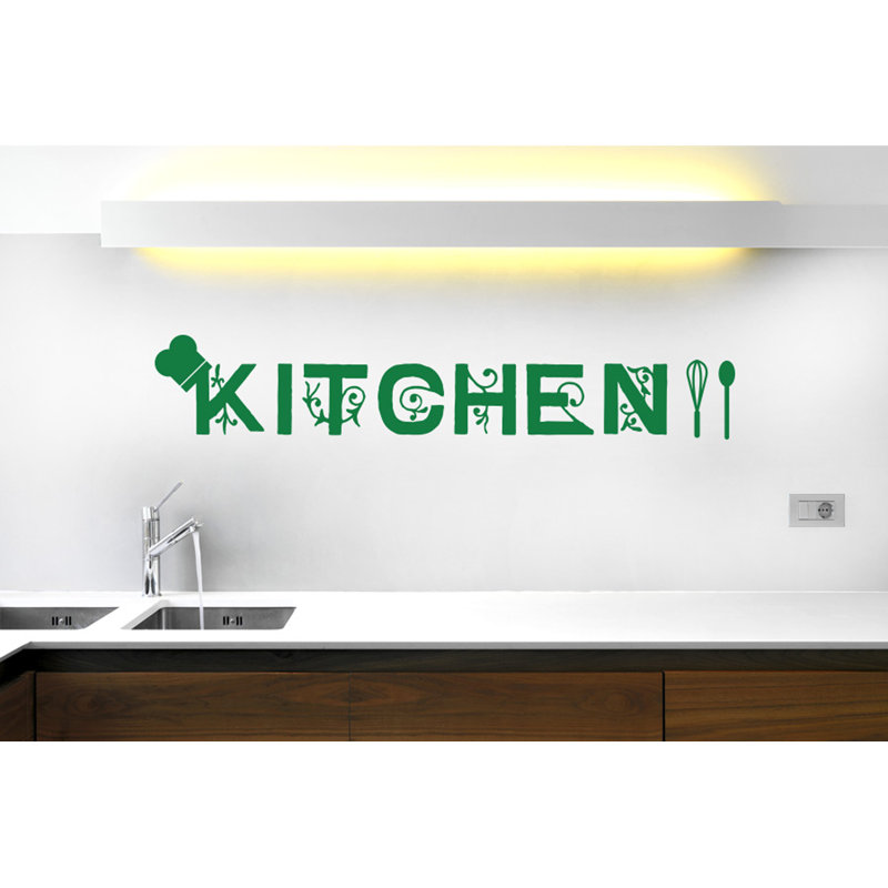 Food & Beverage Wall Decal, Green, Large