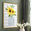 «Sunflower Perfume I», reproduction encadrée - bois massif-1673274822-1673274825