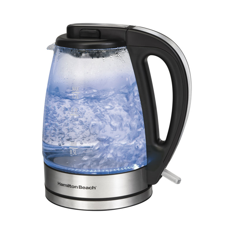 Hamilton Beach 1.7L Glass Electric Kettle with LED Indicator