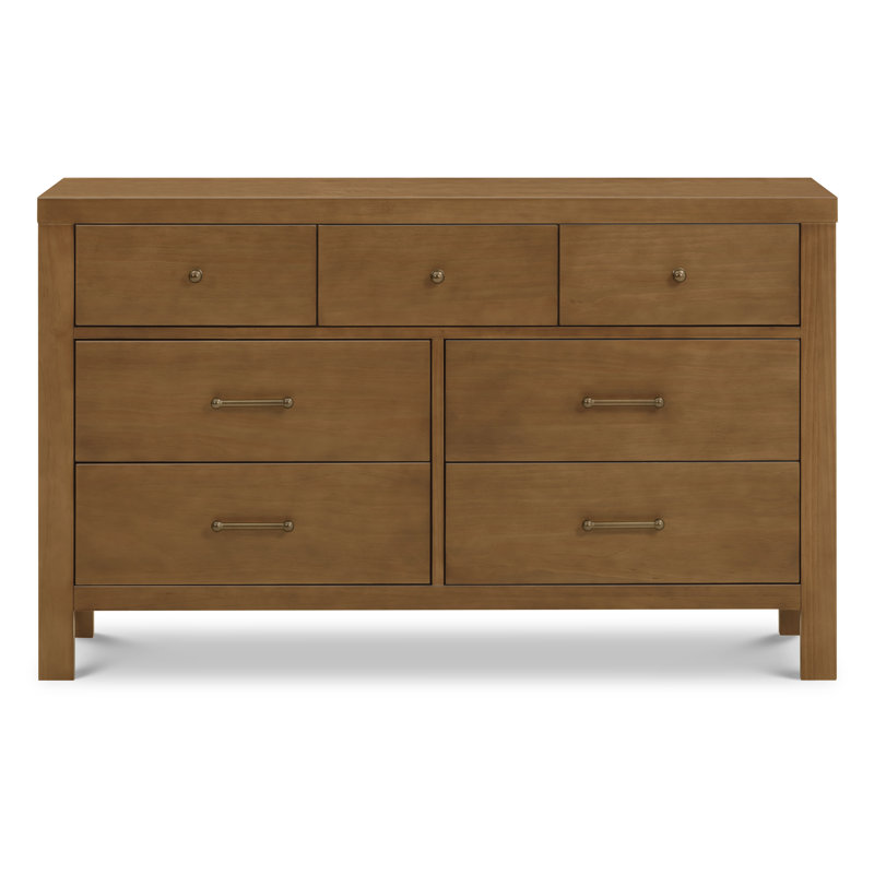 Nantucket 7-Drawer Assembled Dresser, Natural Walnut