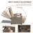 Outdoor Recliner Chair, Patio Recliner With Hand-Woven Wicker, Flip Table Push Back, Adjustable Angle, Thickness Cushions, Reclining Lounge Chair For Indoor And Outdoor-1088335029