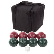 Lightweight Kids Bocce Ball Set Hard Plastic Case W/ Handle, 8 Balls, 2  Pallinos