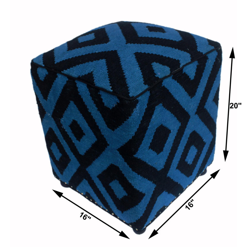 Repose-pieds à cubes kilim Rendon