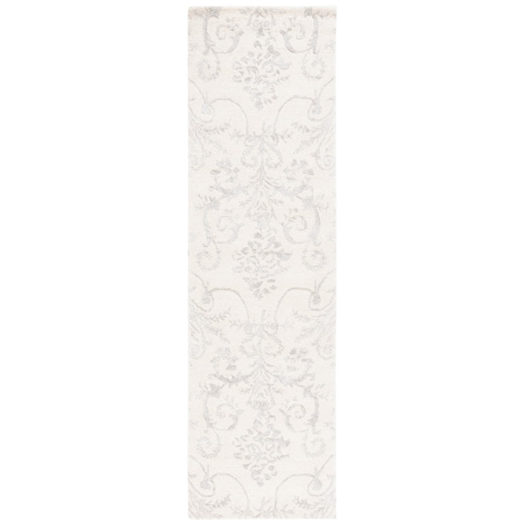 Shillington Hand Tufted Wool, Viscose Floral Rug