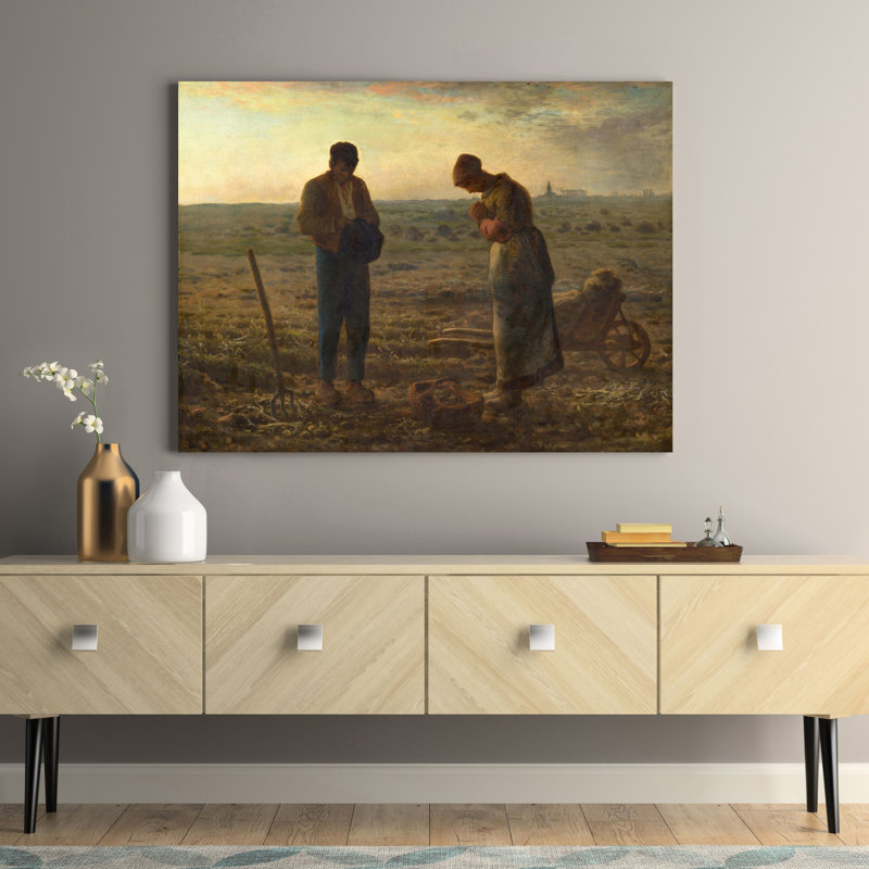 The Angelus - No Frame Painting, 50cm H  x 70cm W  x 4cm D