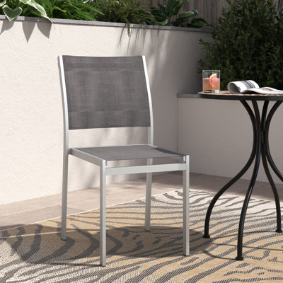 Chaise de patio d'extérieur en aluminium Shore