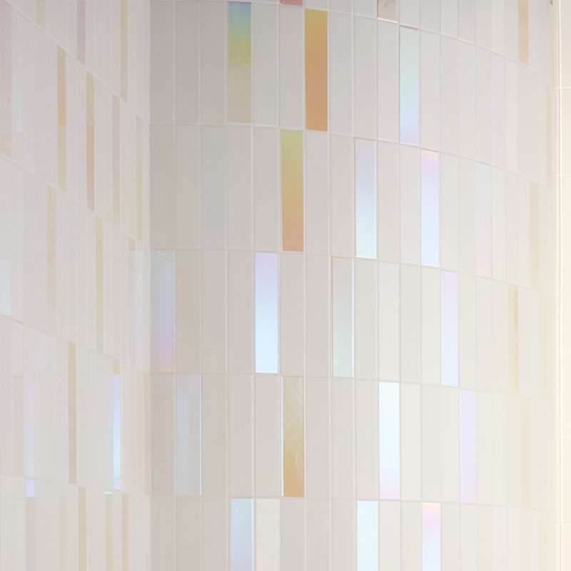 Carreau de mur de métro 2 "x 10" Spectre Glow Mix, Mélange crème et vanille
