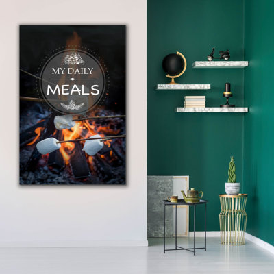 «My Daily Meal» par Jean Plout, art mural sur toile, 40 po x 60 po