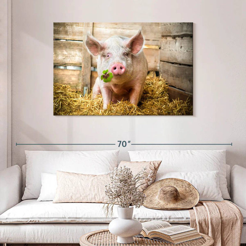 Brampt Lucky Pig, 30" H x 45" W