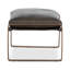 Morgan Top Grain Leather Ottoman-974899792