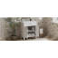 Meuble-lavabo de 30 po avec lavabo en céramique, portes à fermeture en douceur et tablettes réglables-1027361601
