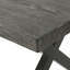 Table d'extérieur en aluminium avec structure en acier, gris / noir - améliore l'attrait et la fonctionnalité de votre espace et crée un espace confortable