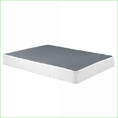 Eastern Metal Mattress Foundation - 8.5" High Profile, 600lbs Capacity, White Textured Cover for Master Bedroom