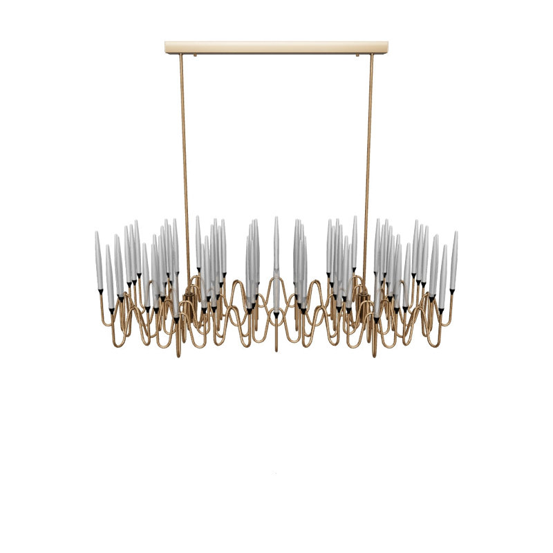 Hestia Pendant, 52.25", 56 Lights