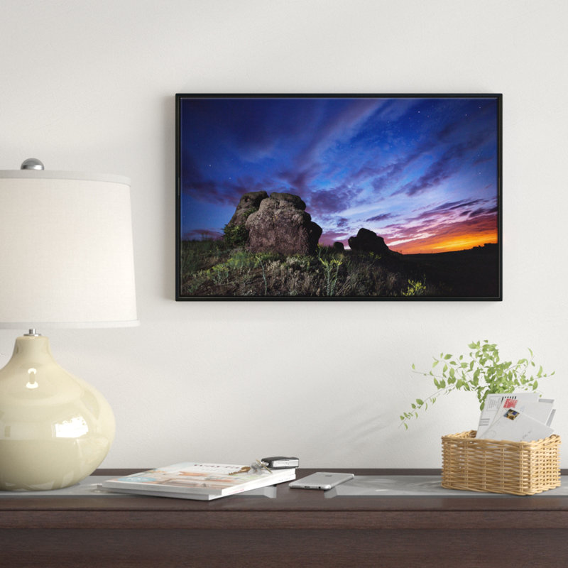 «Summer Night Blue Sky», reproduction de photo sur toile tendue, H 20 po x l 40 po x P 1po