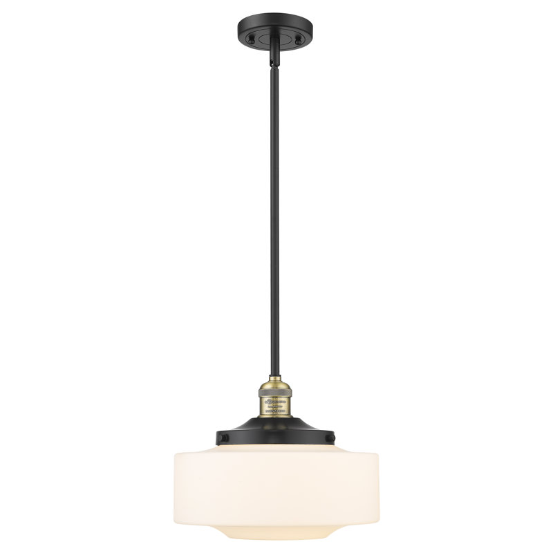 Mini-luminaire suspendu 1 lumière Franklin Restoration - Bullet - ampoule non incluse , H 42,38 po x l 12 po x P 12 po