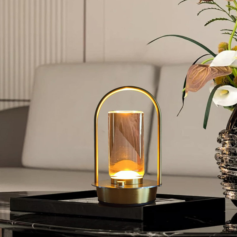 Arched Metal Frame Desk Lamp