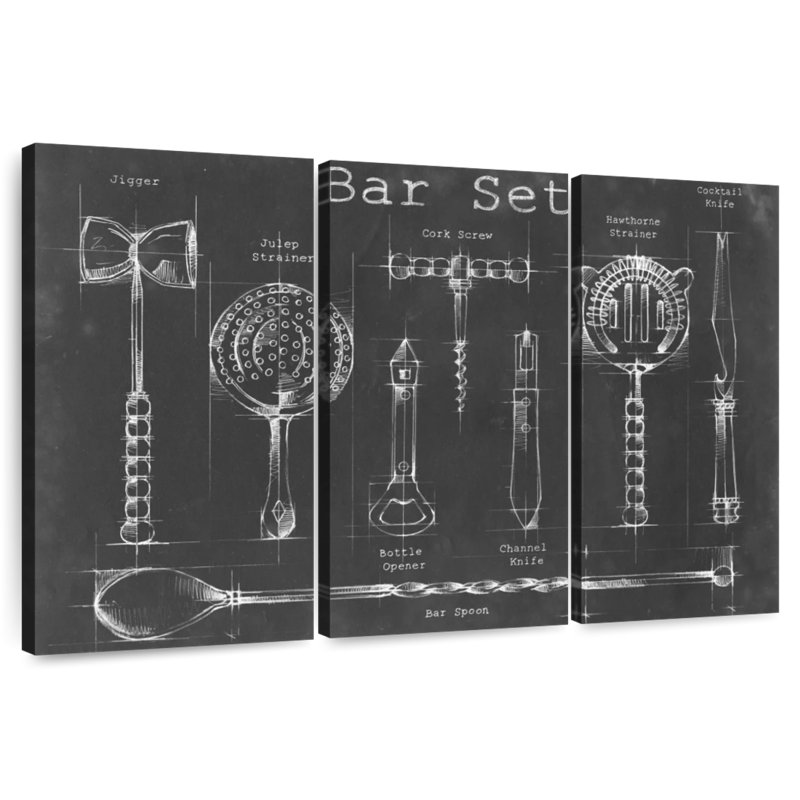 Bar Set, 48" H x 74" W