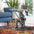 Battle Knight Glass Figurine End Table