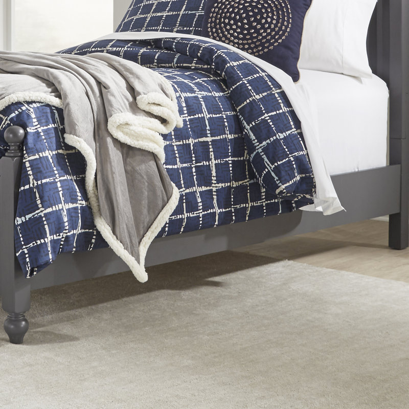 Droskyn Panel Bed by Three Posts™, Gray, Twin