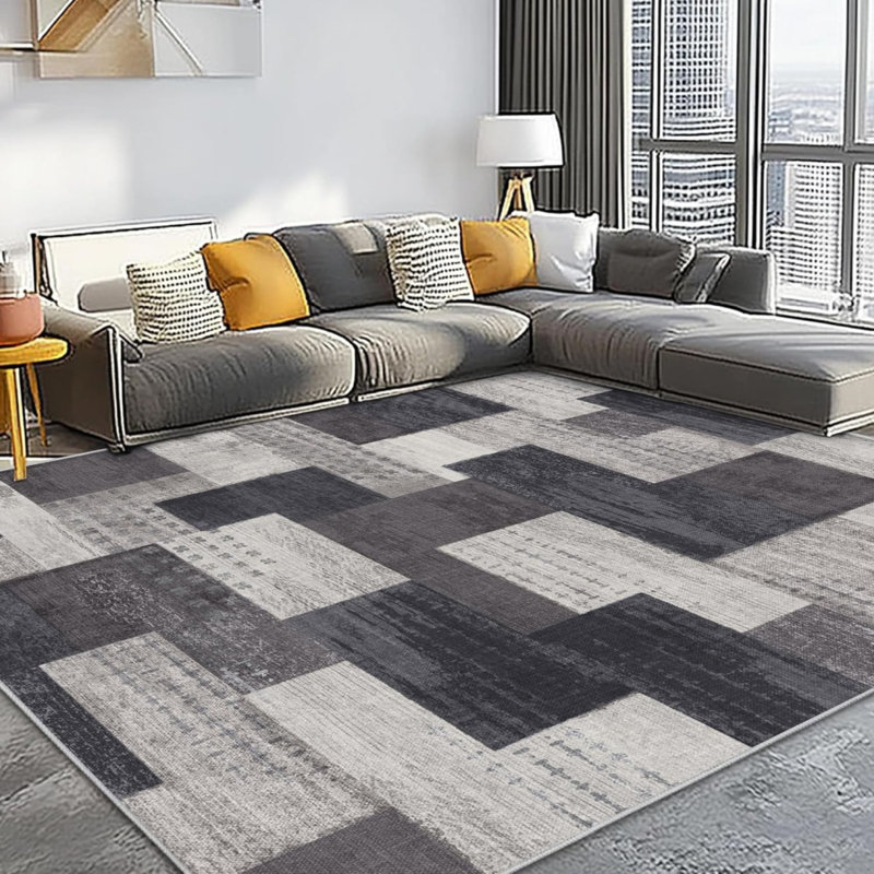 Geometric Machine Tufted 120cm X 160cm Area Rug