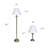 Yerby 25.5'' Antique Brass Traditional Floor & Table Lamp Set