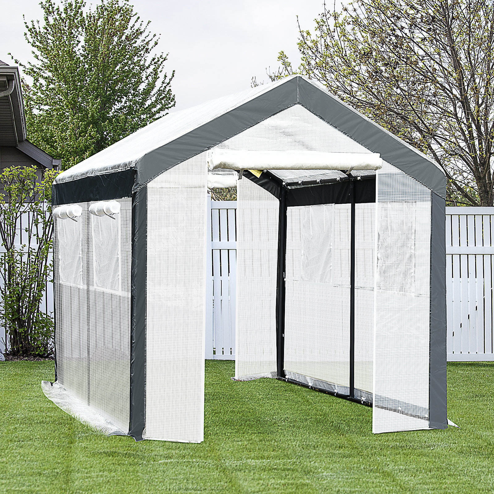 Outsunny 20' x 10' x 7' Freestanding High Tunnel Walk-In Garden