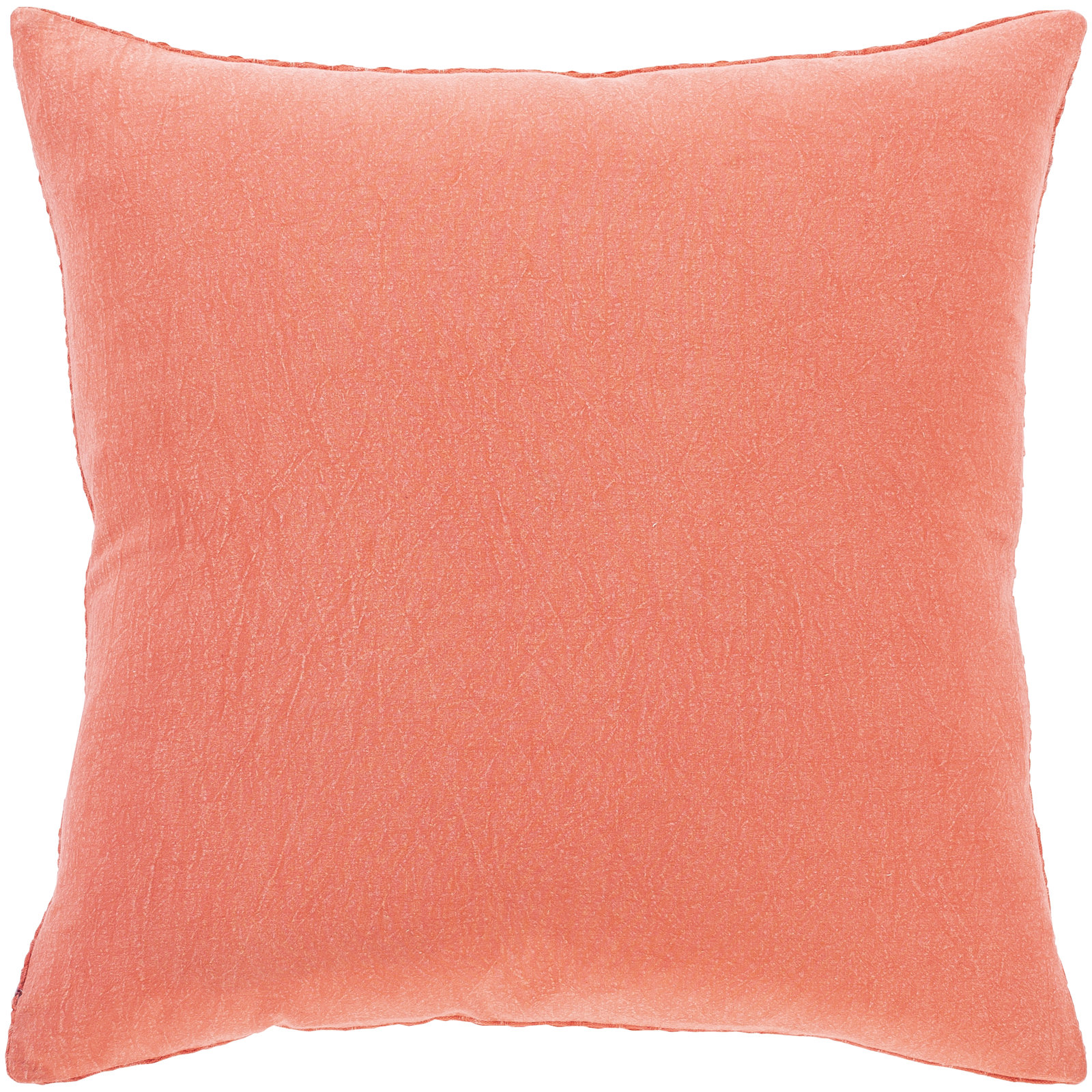 Kappa Cotton Pillow Cover, 22" x 22", Bright Orange, Down