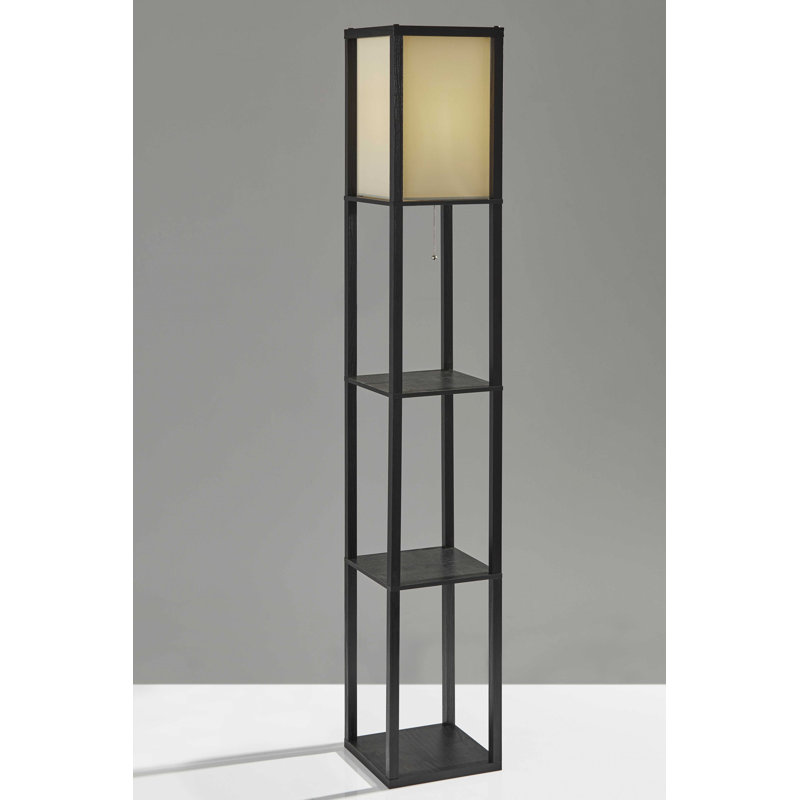 Sooraj 63'' Column Floor Lamp, Black