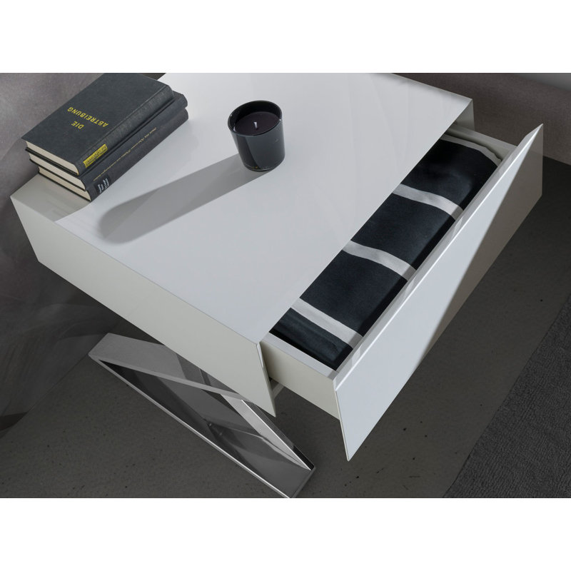 50cm W Manufactured Wood Bedside Table
