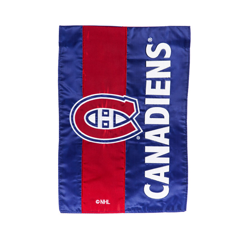 Nhl 2 côtés, 18 x 12 po drapeau de jardin, Montreal Canadiens