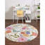 Tapis ivoire à motif floral Daignault-463977076