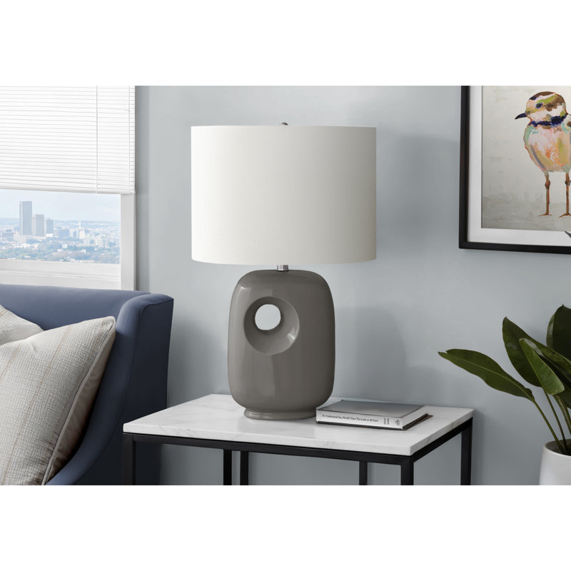 Lampe de table contemporaine et moderne, Gris