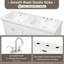 Resin Basin With  Faucet Holes For Bathroom Vanity
