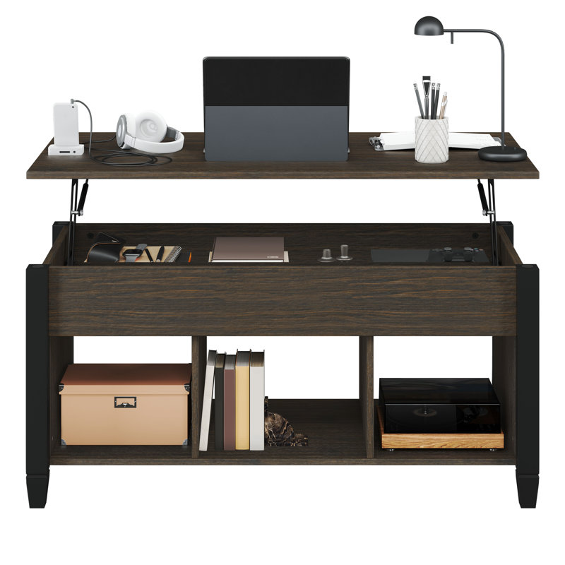 Lemmons Rectangular Lift Top Coffee Table with Storage , null, null