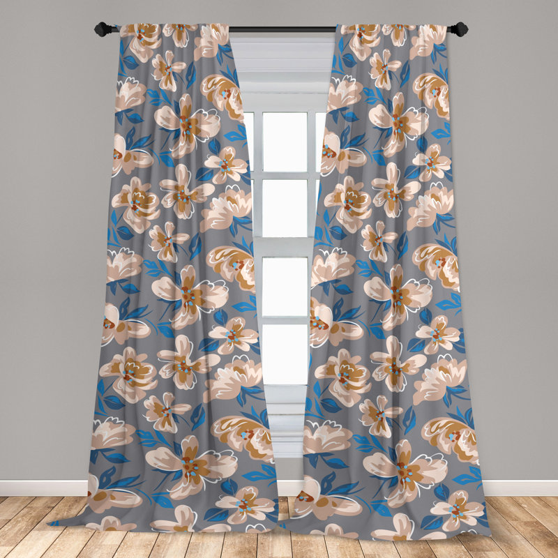 Semi Sheer Curtain Pair, 28" W x 63" L