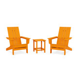 POLYWOOD by AllModern Outdoor Adirondack Chair With Table