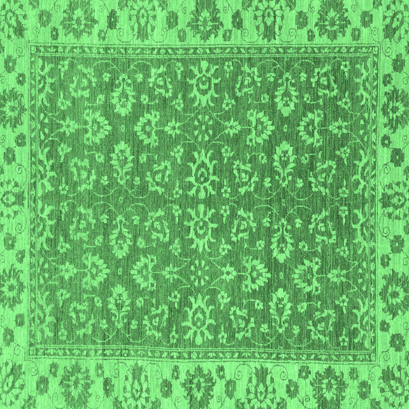 Washable Oriental Indoor Rug, Square 8'