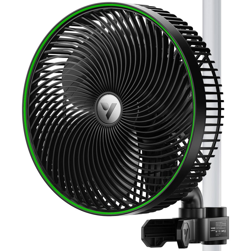 Ventilateur à pince E9, Noir