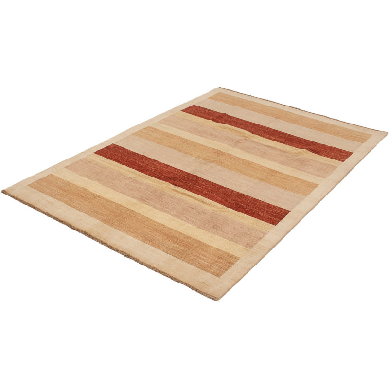 Tapis de zone en laine foncé/crème 6 pi 6 po x 9 pi 10 po one-of-kind-noué la main Scotland