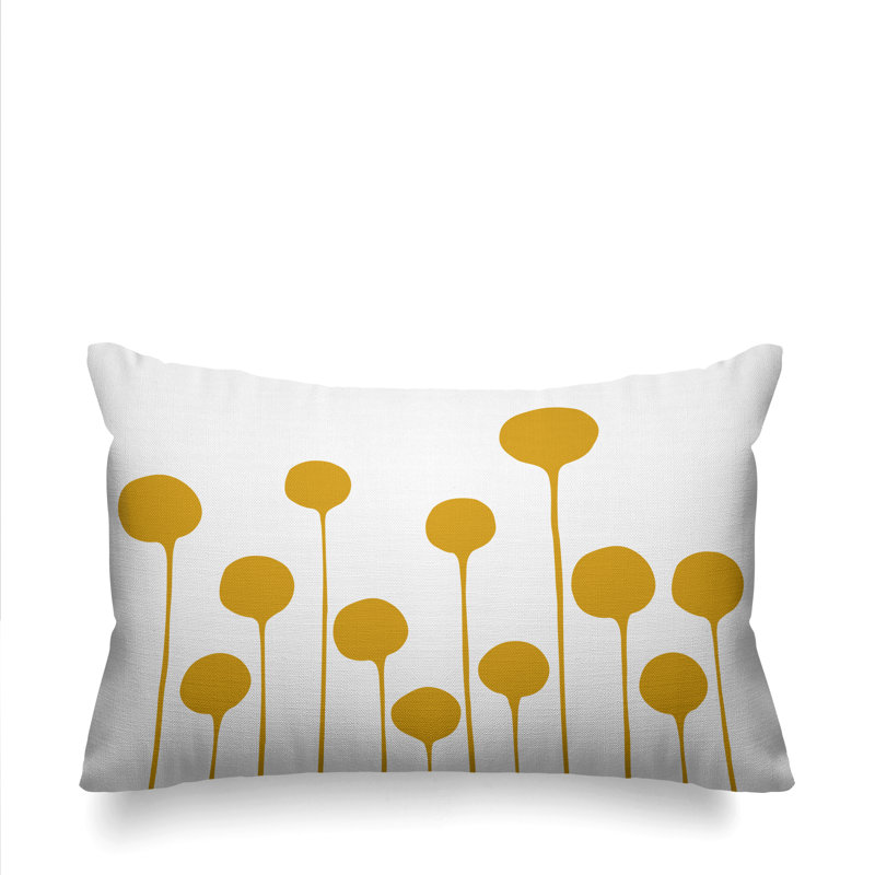 Coussin décoratif intérieur / extérieur Whitfield, Jaune